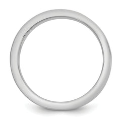 14k Two-Tone W/Y 6mm Step Up Flat Edge Wedding Band Size 9.5