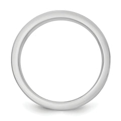 14k Two-Tone W/Y 7mm Step Up Flat Edge Wedding Band Size 9.5