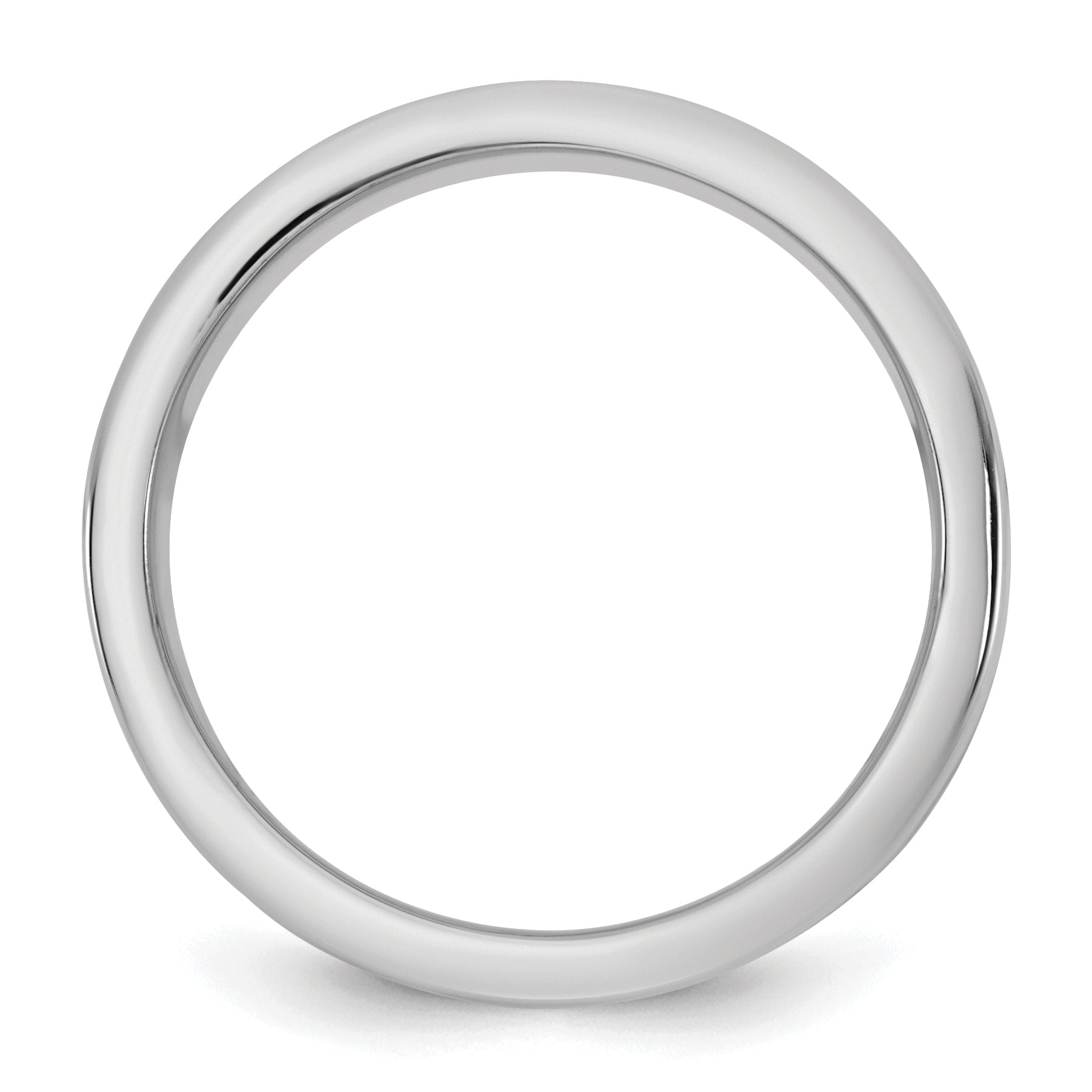 14k Two-Tone W/Y 8mm Step Up Flat Edge Wedding Band Size 9.5