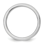 14k Two-Tone W/Y 8mm Step Up Flat Edge Wedding Band Size 9.5