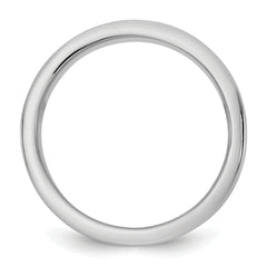 14k Two-Tone W/Y 8mm Step Up Flat Edge Wedding Band Size 9.5