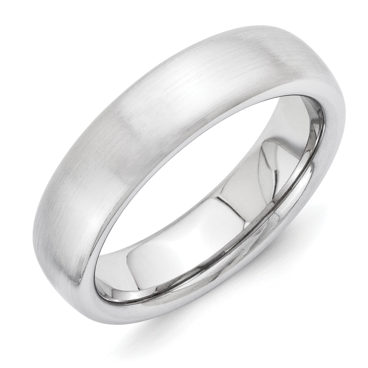 Vitalium Brushed 6mm Domed Band Main image