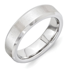Vitalium Grain Center Finish 6mm Beveled Edge Band