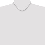 14K White Gold Solid Rope Chain Necklace 2.75mm