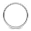 14k White Gold 6mm Heavyweight Comfort Fit Brushed Satin with Polished Beveled Edge Wedding Band