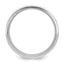14k White Gold 6mm Heavyweight Comfort Fit Brushed Satin with Center Line Fancy Wedding Band
