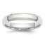 14k White Gold 4mm Beveled Edge Comfort Fit Wedding Band