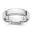 10K White Gold Beveled Comfort-Fit Wedding Band 5.5mm