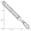 14K White Gold 8 inch 5.25mm Concave Anchor with Lobster ClaspBracelet