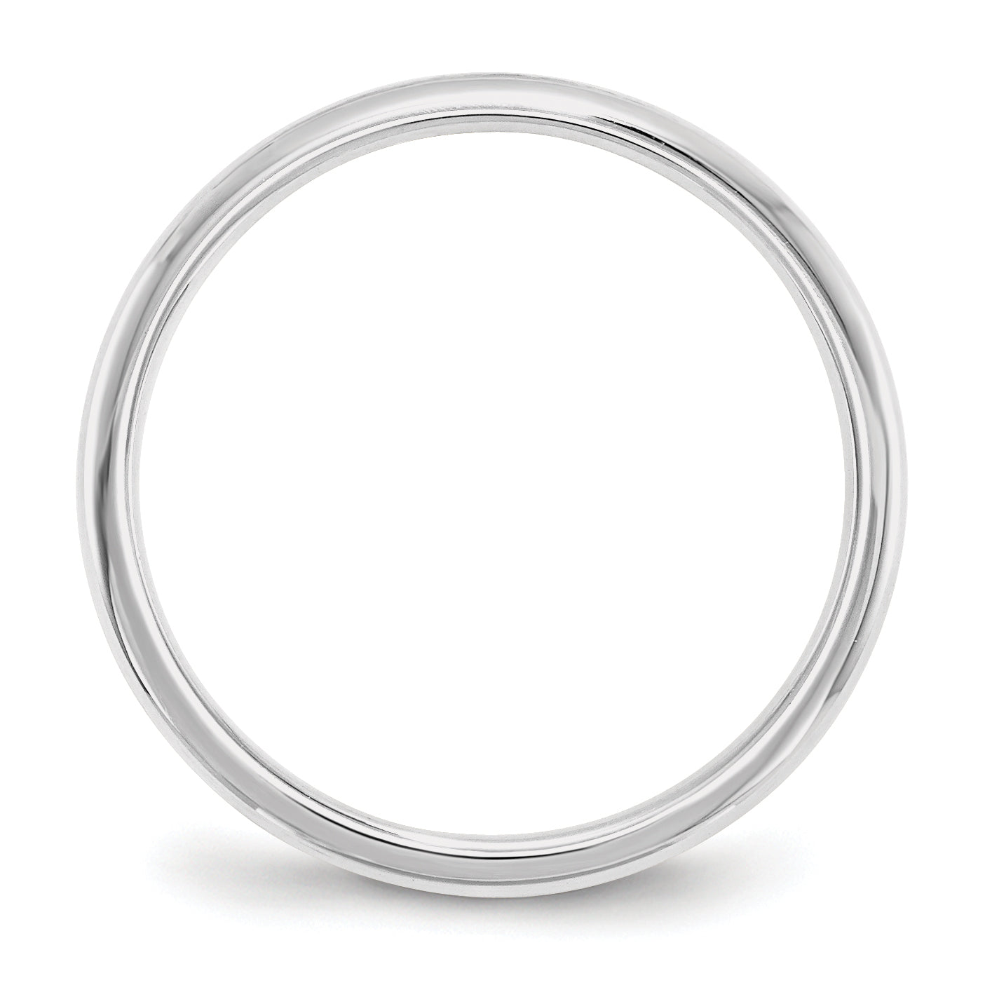 2.0mm 10K White Gold Standard Comfort Fit Wedding Band Secondary image