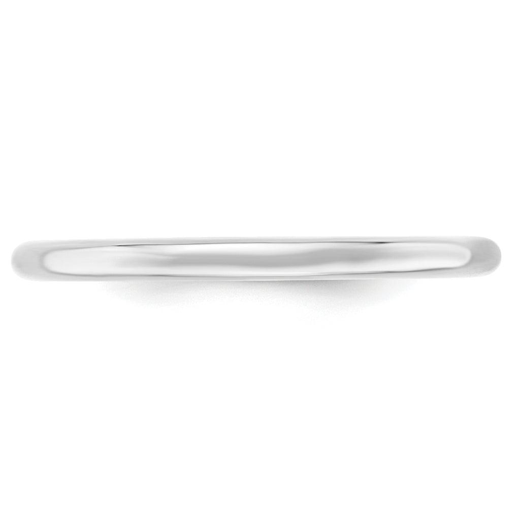 2.0mm 10K White Gold Standard Comfort Fit Wedding Band - Sophia Jewelers