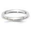 3.0mm 10K White Gold Standard Comfort Fit Wedding Band - Sophia Jewelers