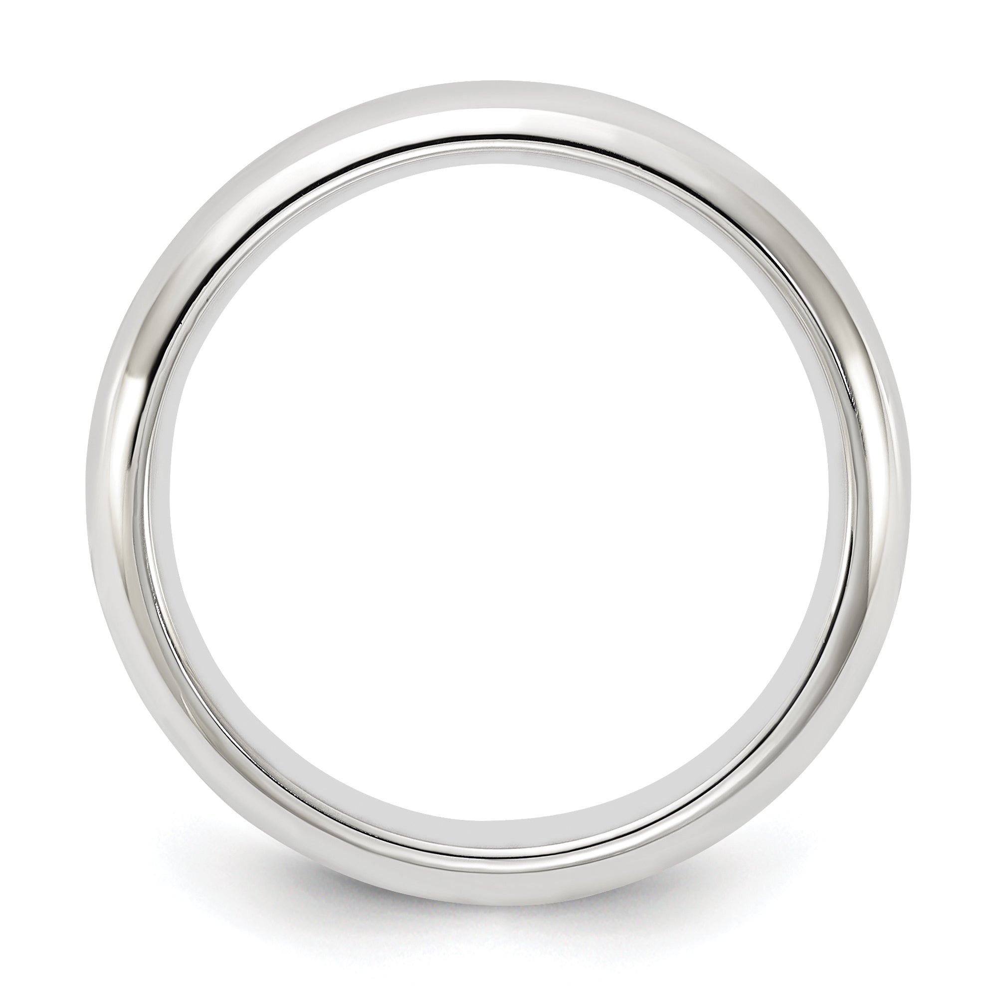 14k White Gold 4mm Standard Weight Comfort Fit Wedding Band