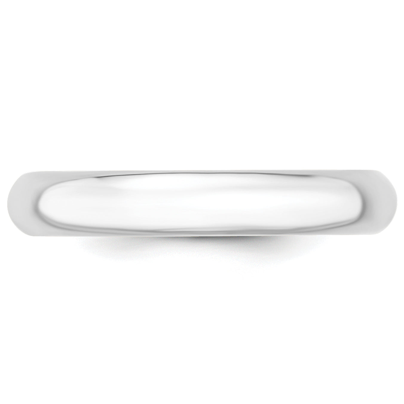 14k White Gold 4mm Standard Weight Comfort Fit Wedding Band