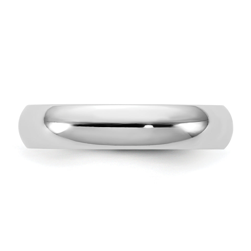 4.5mm 10K White Gold Standard Comfort Fit Wedding Band - Sophia Jewelers