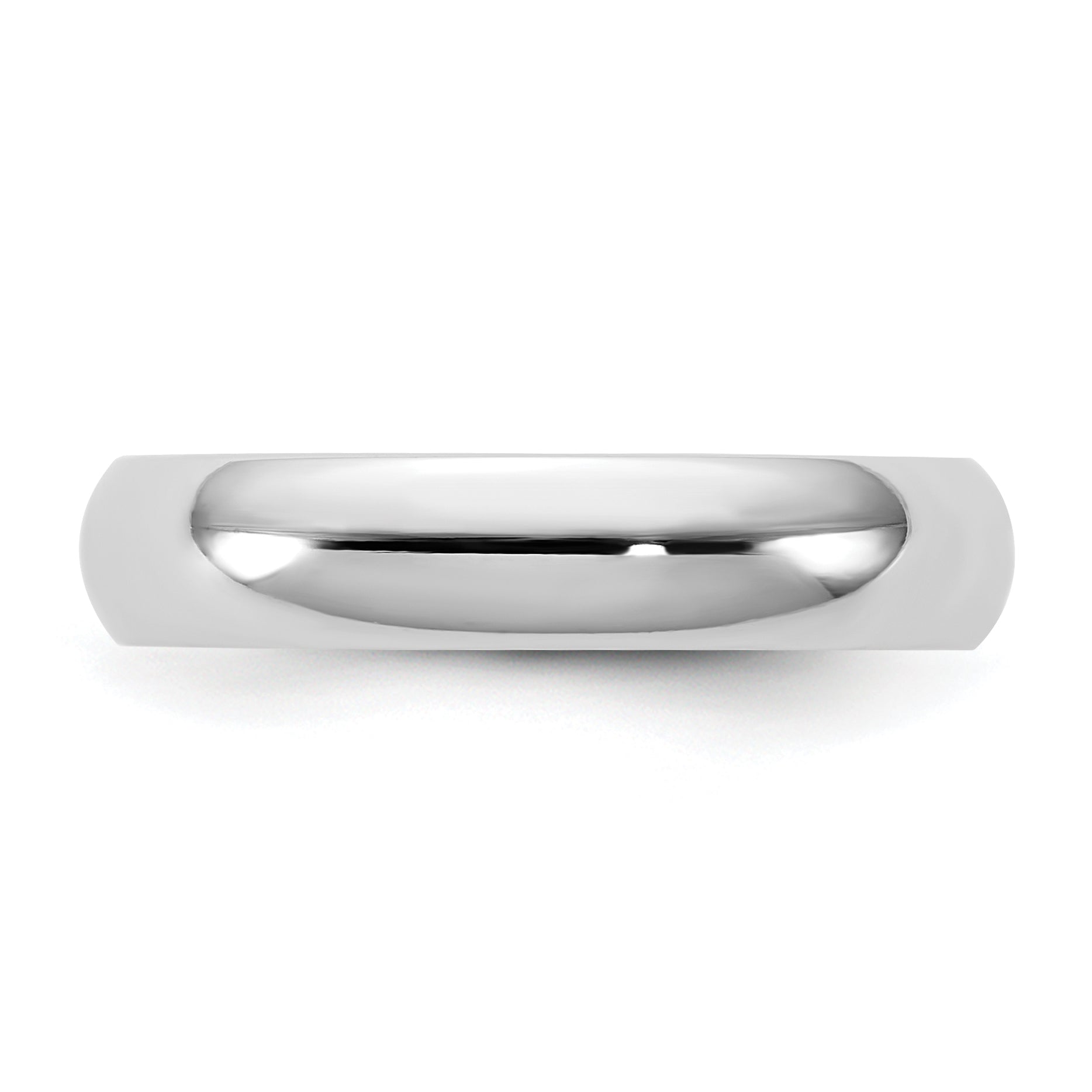 4.5mm 10K White Gold Standard Comfort Fit Wedding Band - Sophia Jewelers