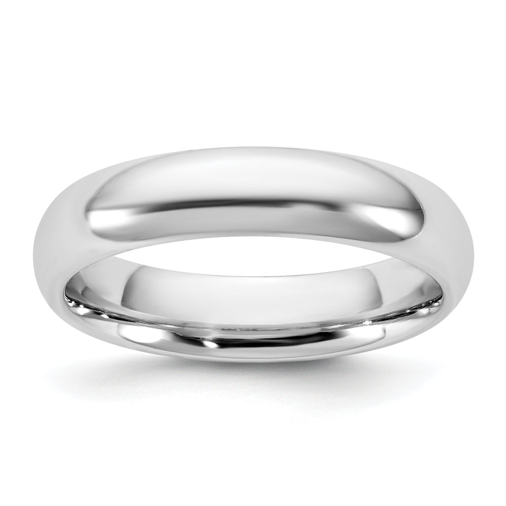 4.5mm 10K White Gold Standard Comfort Fit Wedding Band - Sophia Jewelers