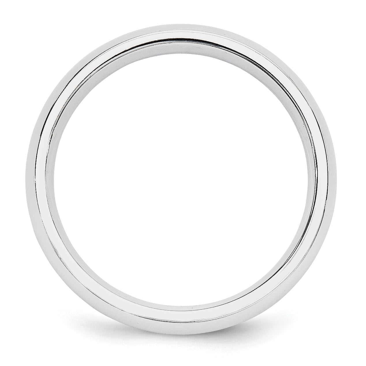 14k White Gold 5mm Standard Weight Comfort Fit Wedding Band Secondary image
