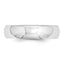 5.0mm 10K White Gold Standard Comfort Fit Wedding Band - Sophia Jewelers