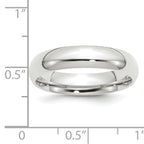 5.0mm 10K White Gold Standard Comfort Fit Wedding Band - Sophia Jewelers