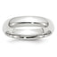 14k White Gold 5mm Standard Weight Comfort Fit Wedding Band