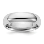 5.5mm 10K White Gold Standard Comfort Fit Wedding Band - Sophia Jewelers