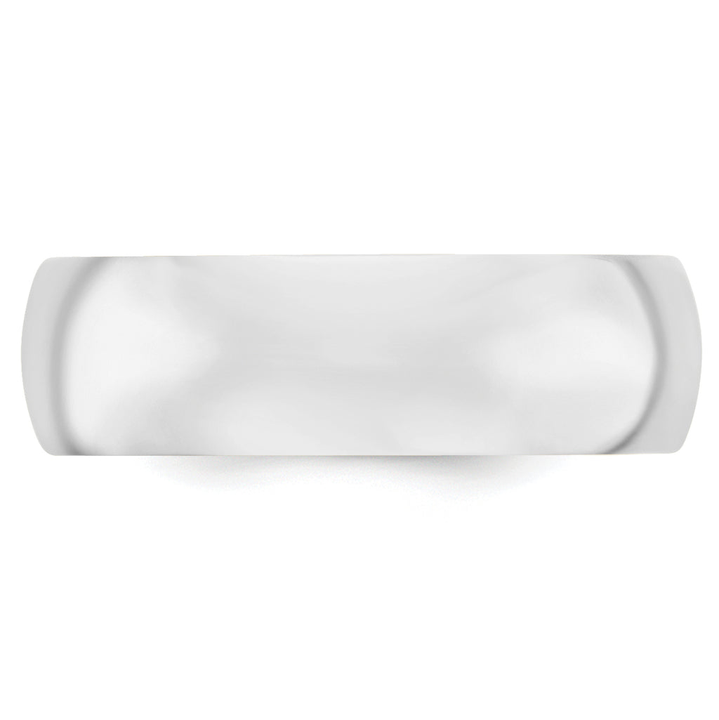 7.0mm 10K White Gold Standard Comfort Fit Wedding Band - Sophia Jewelers