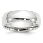 7.0mm 10K White Gold Standard Comfort Fit Wedding Band - Sophia Jewelers