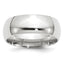 14k White Gold 8mm Standard Weight Comfort Fit Wedding Band