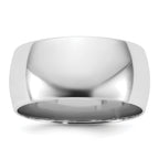 9.0mm 10K White Gold Standard Comfort Fit Wedding Band - Sophia Jewelers