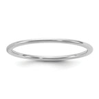 1.0mm 10K White Gold Lightweight Comfort Fit Wedding Band - Sophia Jewelers