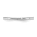 1.5mm 10K White Gold Lightweight Comfort Fit Wedding Band - Sophia Jewelers