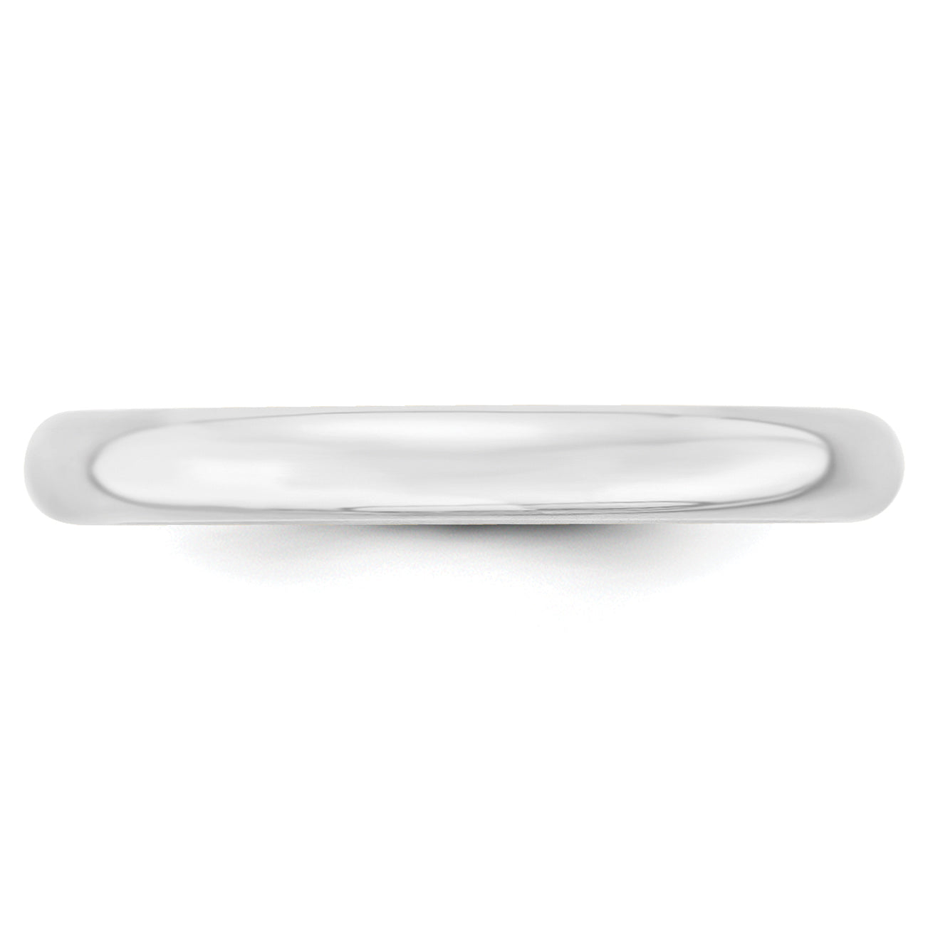 3.0mm 10K White Gold Lightweight Comfort Fit Wedding Band - Sophia Jewelers
