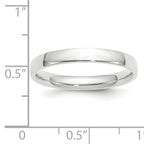 3.0mm 10K White Gold Lightweight Comfort Fit Wedding Band - Sophia Jewelers