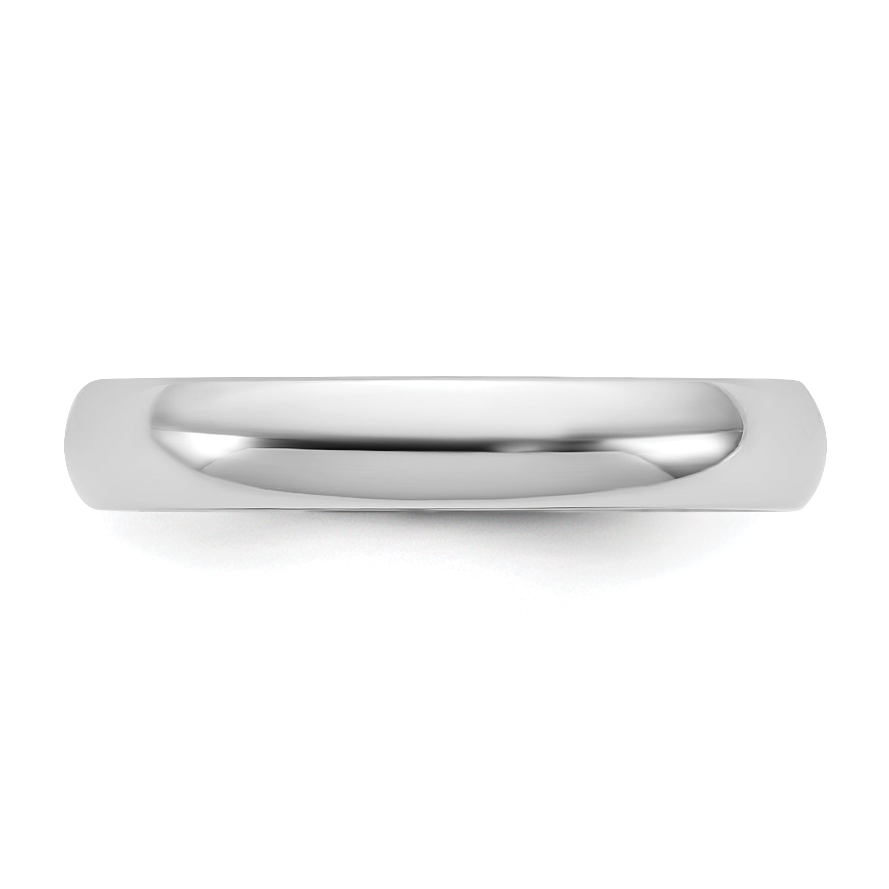 3.5mm 10K White Gold Lightweight Comfort Fit Wedding Band - Sophia Jewelers Main image