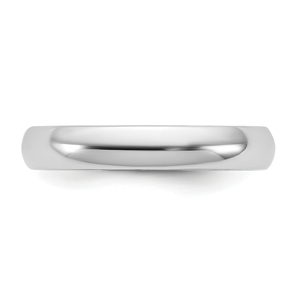 3.5mm 10K White Gold Lightweight Comfort Fit Wedding Band - Sophia Jewelers