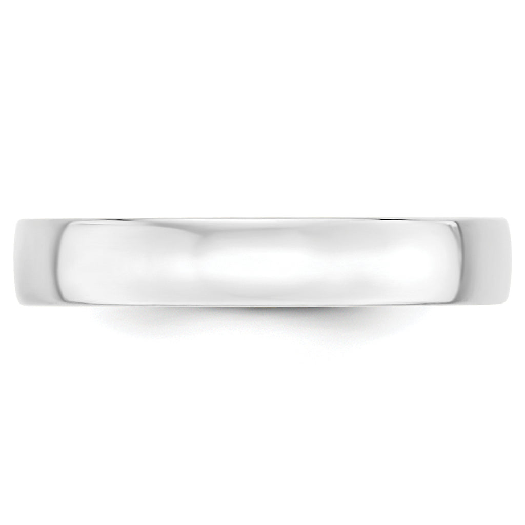 4.0mm 10K White Gold Lightweight Comfort Fit Wedding Band - Sophia Jewelers