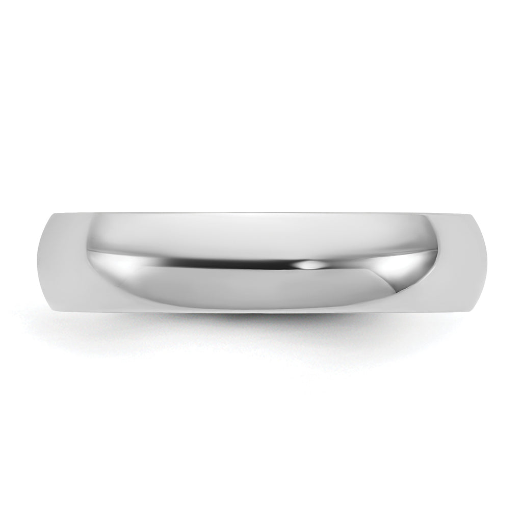 4.5mm 10K White Gold Lightweight Comfort Fit Wedding Band - Sophia Jewelers