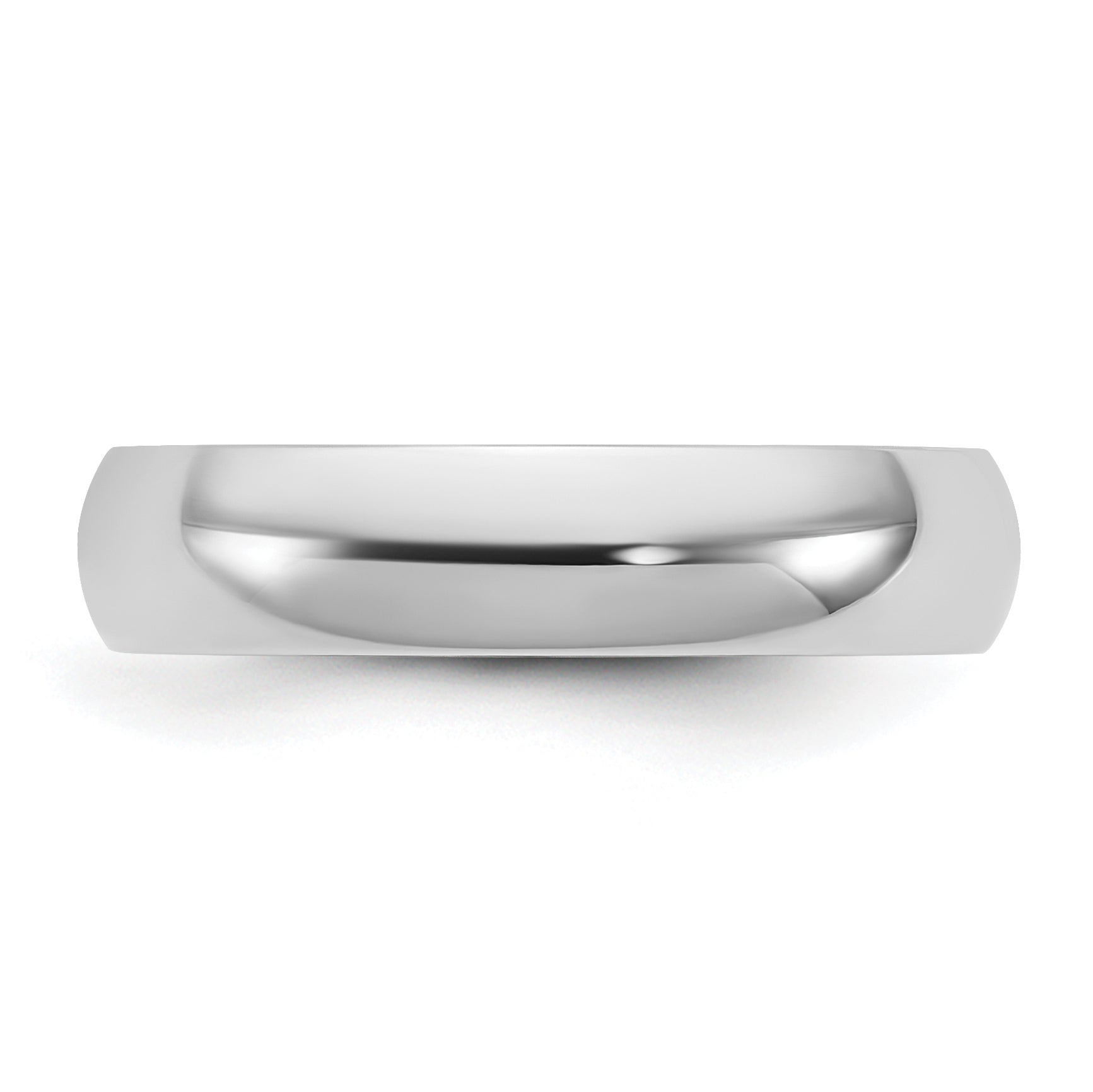 4.5mm 10K White Gold Lightweight Comfort Fit Wedding Band - Sophia Jewelers