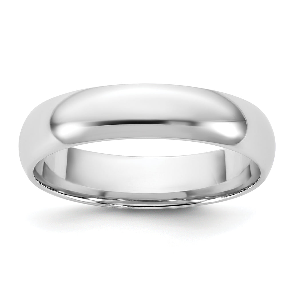 4.5mm 10K White Gold Lightweight Comfort Fit Wedding Band - Sophia Jewelers