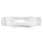 14k White Gold 5mm Lightweight Comfort Fit Wedding Band