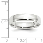 5.0mm 10K White Gold Lightweight Comfort Fit Wedding Band - Sophia Jewelers