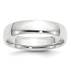 14k White Gold 5mm Lightweight Comfort Fit Wedding Band