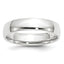 14k White Gold 5mm Lightweight Comfort Fit Wedding Band