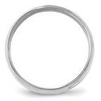 6.0mm 10K White Gold Lightweight Comfort Fit Wedding Band - Sophia Jewelers