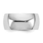 9.0mm 10K White Gold Lightweight Comfort Fit Wedding Band - Sophia Jewelers