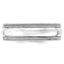 7.0mm 10K White Gold Double Milgrain Comfort Fit Wedding Band - Sophia Jewelers