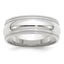 8.0mm 10K White Gold Double Milgrain Comfort Fit Wedding Band - Sophia Jewelers