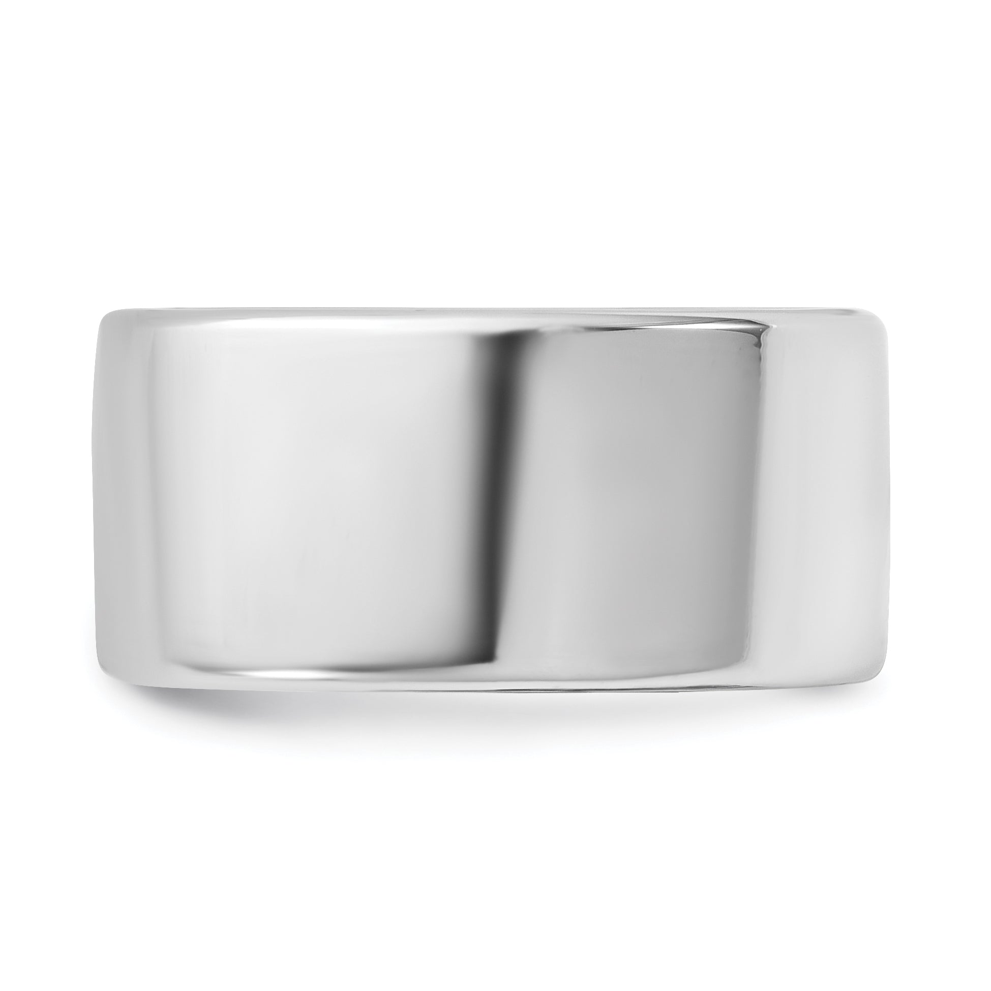 14K White Gold 10mm European Comfort Fit Wedding Band Secondary image