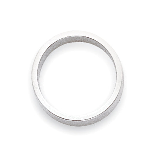 14K White Gold Flat Wedding Band 2mm Secondary image